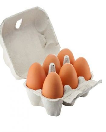 Egg 6 Pack, Brown.